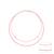 Touch925 minimalist round charm anklet