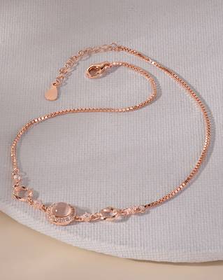 Touch925 round dual circular anklet 1