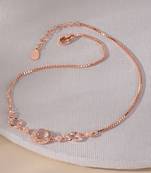 Touch925 round dual circular anklet