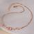 Touch925 round dual circular anklet