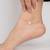 Touch925 round dual circular anklet