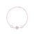 Touch925 round dual circular anklet