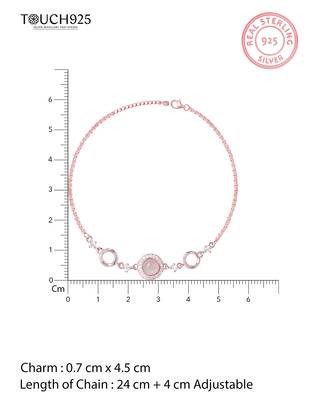 Touch925 round dual circular anklet 4