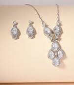 Touch925 pear-fiction necklace set