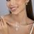Touch925 pear-fiction necklace set