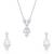 Touch925 pear-fiction necklace set