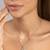 Touch925 radiant circle cz statement necklace set