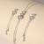 Touch925 graceful heartstrings silver necklace set
