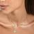 Touch925 double layer evil eye necklace set