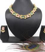 Women peach & c.green pure brass with rajwadi polish