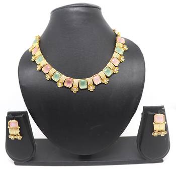 Women peach & c.green pure brass with rajwadi polish 1