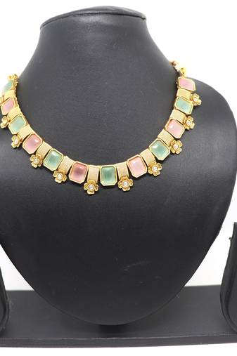 Women peach & c.green pure brass with rajwadi polish