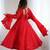 Designer Red Embroidered Anarkali Dress With Ruffle Dupatta Ethnic Wear 