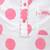 Pink cotton polka dot night suit for girls