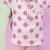 Pink cotton polka dot night suit for girls