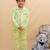 Yellow cotton printed night suit for girls