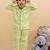 Yellow cotton printed night suit for girls
