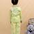 Yellow cotton printed night suit for girls