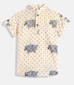 Multicolor cotton checks shirt shirt for boys