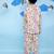Multicolor cotton printed night suit for boys