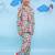 Multicolor cotton printed night suit for boys