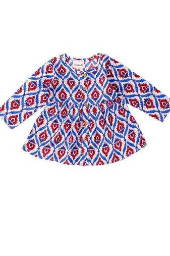 Multicolor cotton printed frocks for girls