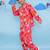 Red cotton printed night suit for boys