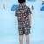 Black cotton printed coordset for boys