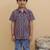 Purple cotton printed shirts for boys