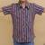 Purple cotton printed shirts for boys