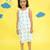 White cotton polka dot frocks for girls
