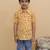 Orange cotton printed shirts for boys