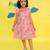 Pink cotton printed frocks for girls