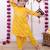 Yellow cotton printed ethnic girls for girls
