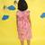 Pink cotton printed frocks for girls