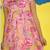 Pink cotton printed frocks for girls