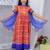 Red cotton printed ethnic girls for girls