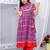 Purple cotton printed ethnic girls for girls