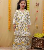 Multicolor cotton printed ethnic girls for girls