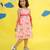Pink cotton printed frocks for girls