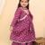 Purple cotton printed ethnic girls for girls