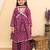 Purple cotton printed ethnic girls for girls
