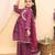 Purple cotton printed ethnic girls for girls