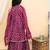 Purple cotton printed ethnic girls for girls
