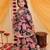 Blue cotton printed kurta sharara for girls