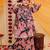 Blue cotton printed kurta sharara for girls