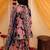 Blue cotton printed kurta sharara for girls