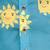 Blue cotton printed coordset for boys