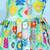 Green cotton printed frocks for girls