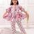 White cotton printed festive wear-kurta pajama for girls